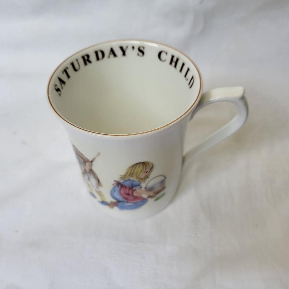 Saturday's Child Mug - Queen's China Birthday Mug